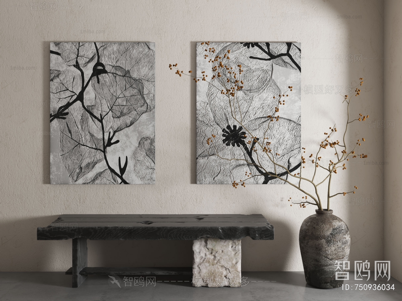 Wabi-sabi Style Painting