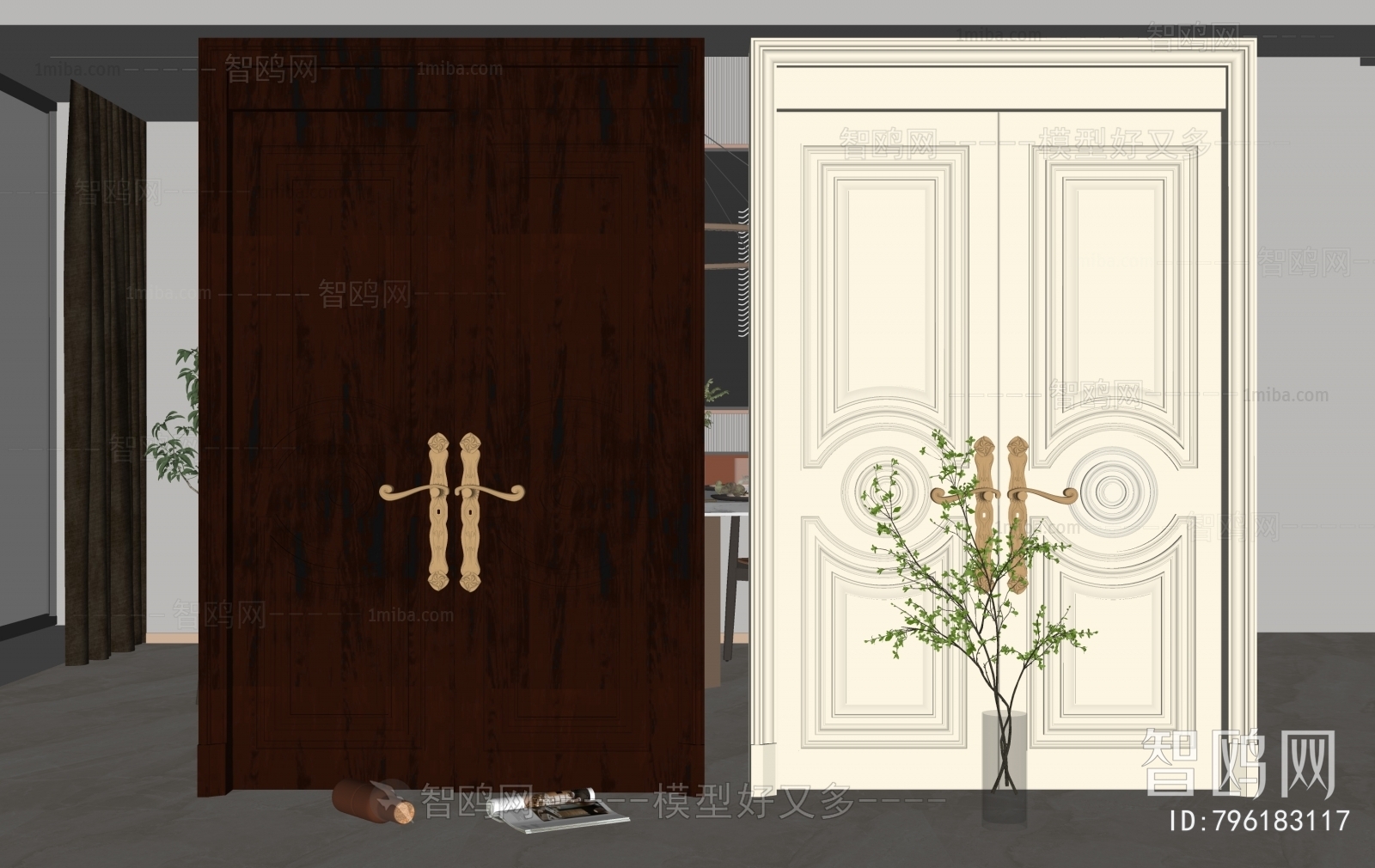 American Style Double Door