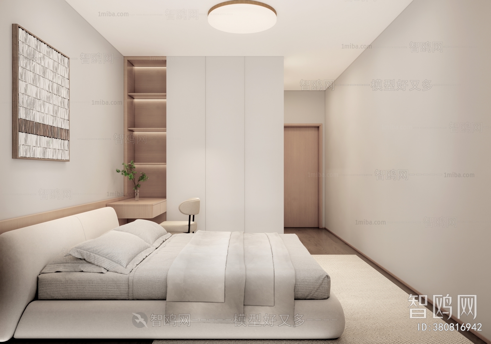 Modern Wabi-sabi Style Bedroom