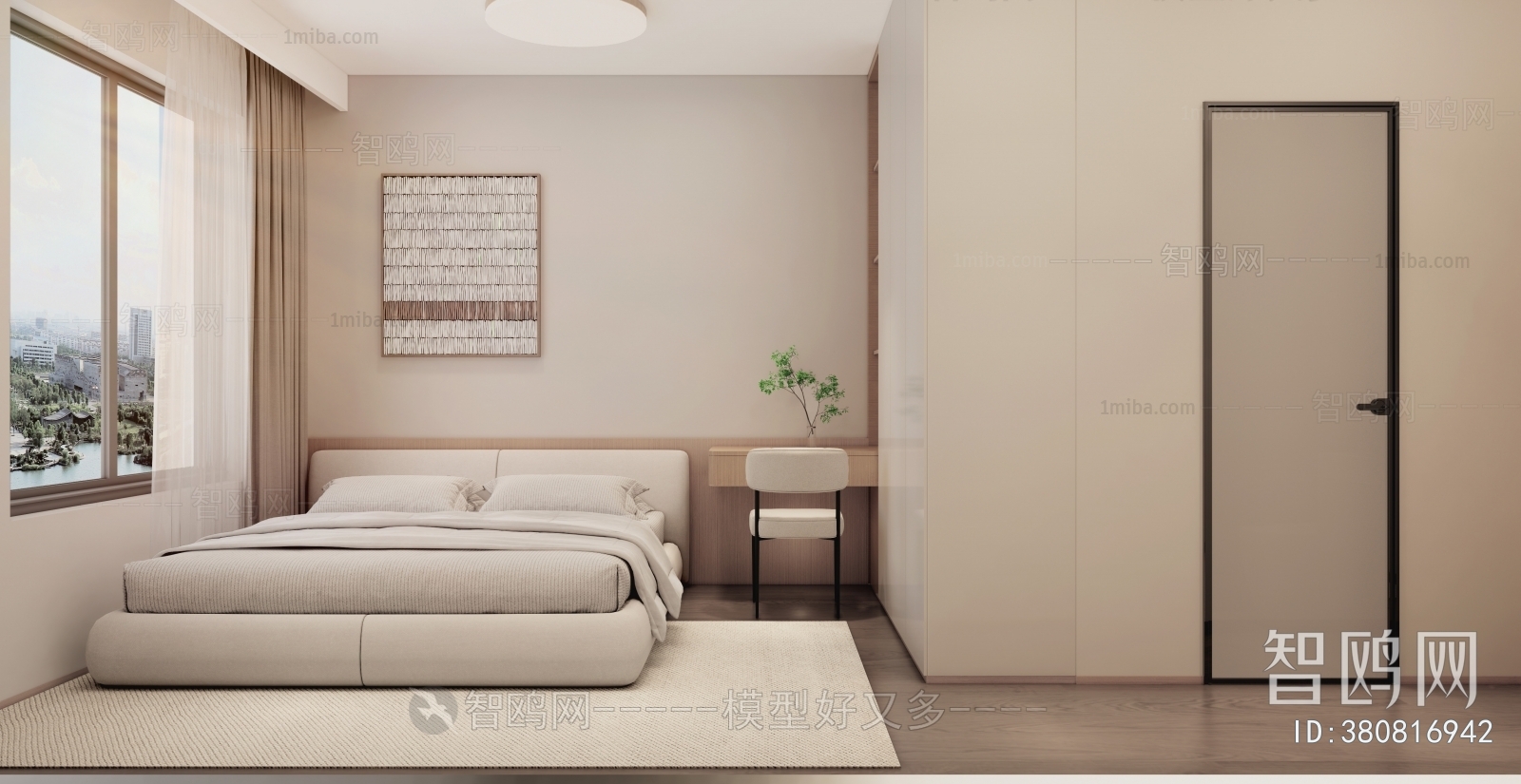 Modern Wabi-sabi Style Bedroom