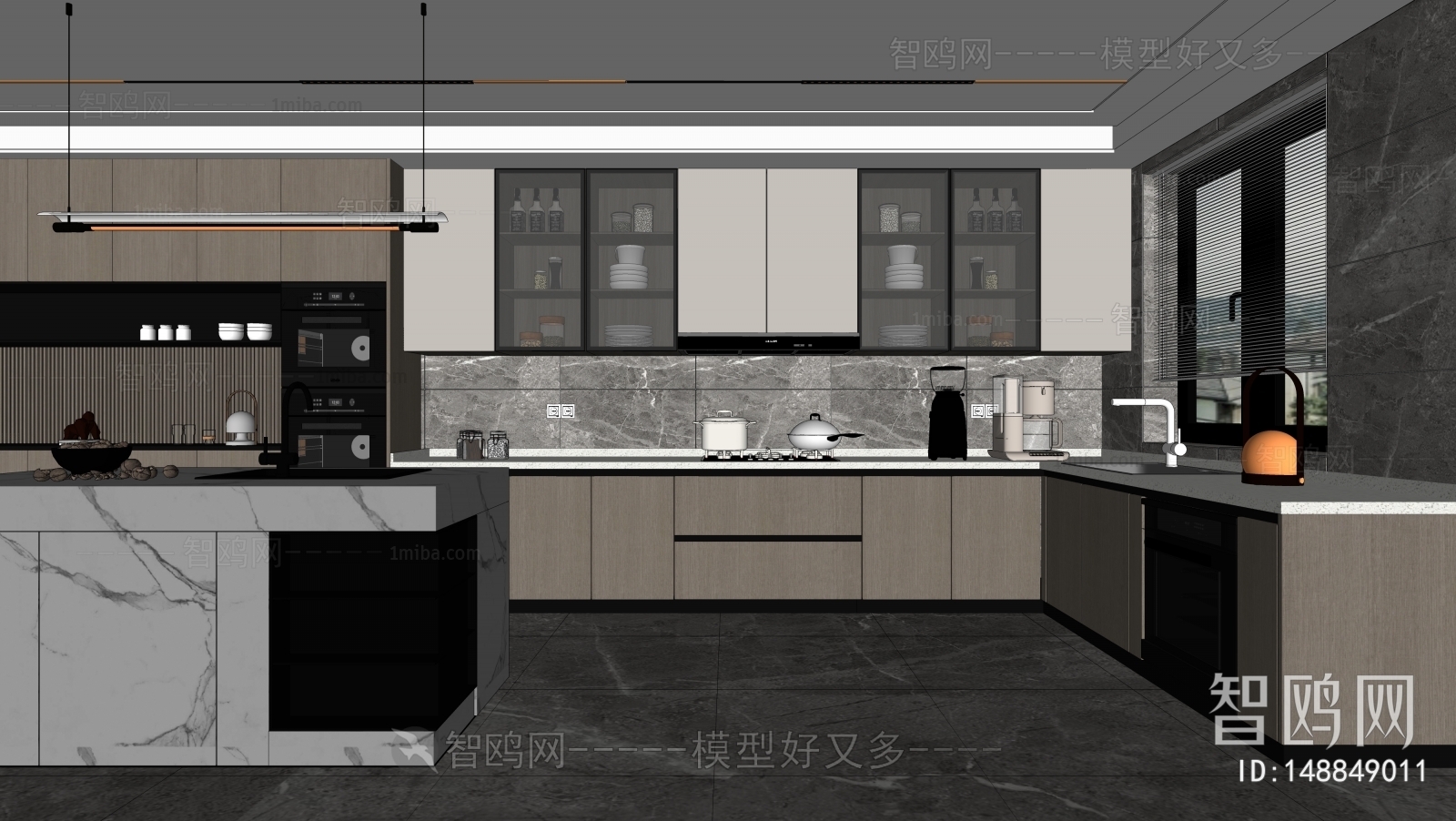 Modern The Kitchen Sketchup Model Download Model ID 148849011 1miba   Abea83fe2751f1da781f8c41c603c7aa 