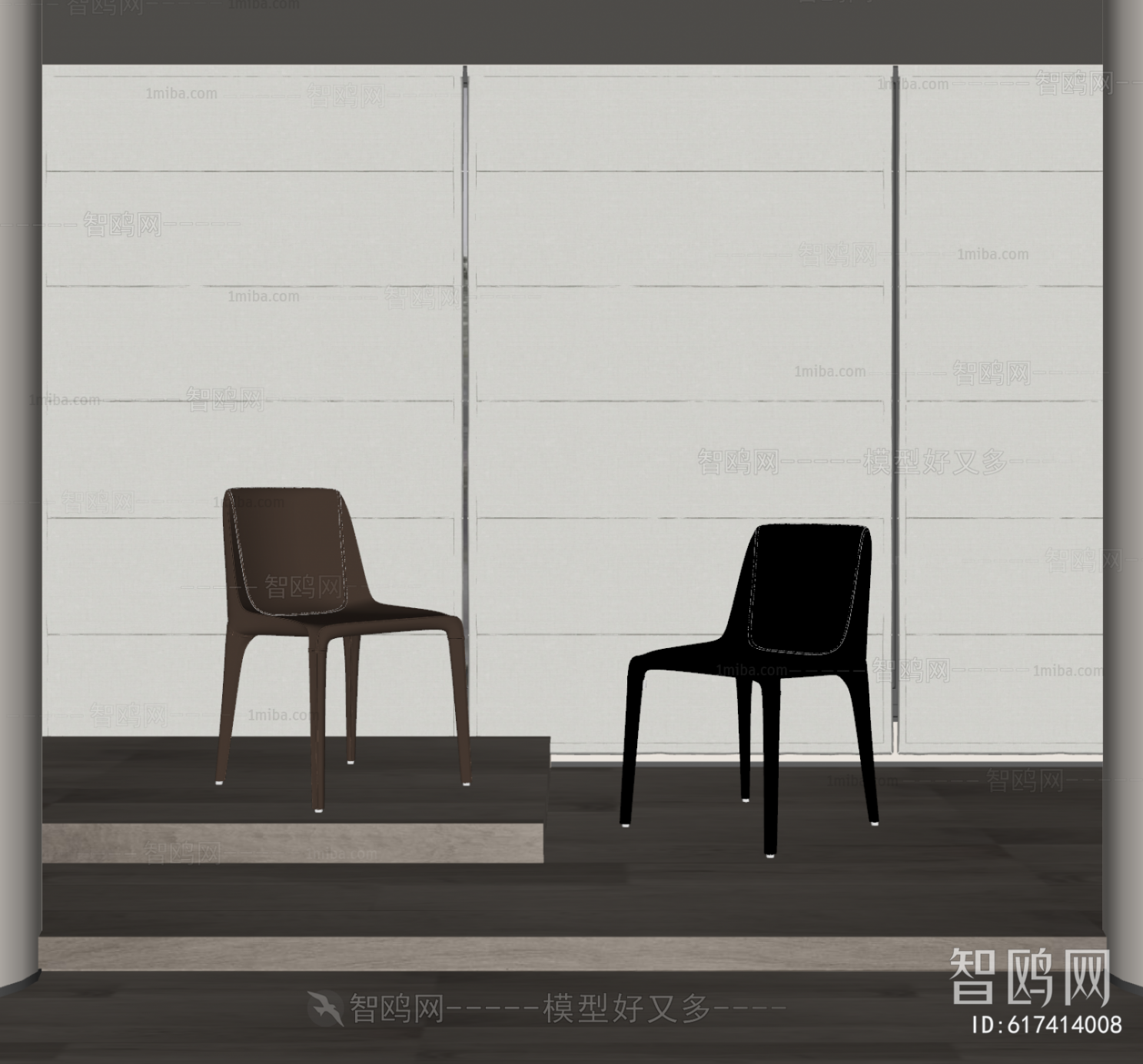 现代透光窗帘 单椅