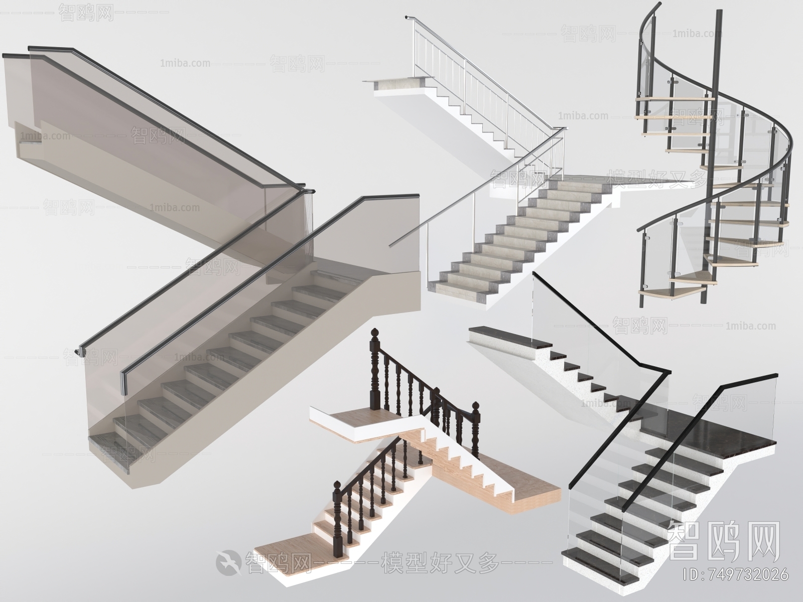 现代拐角楼梯