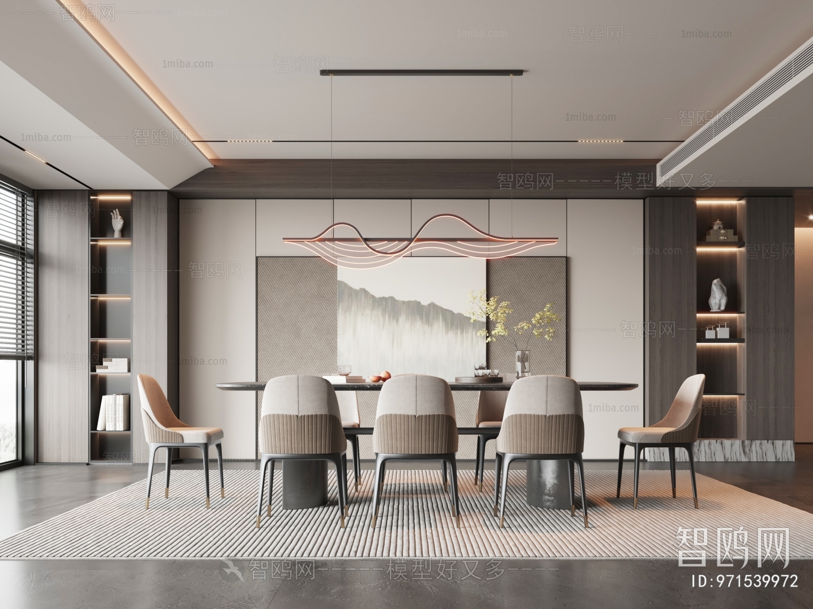 New Chinese Style Dining Room