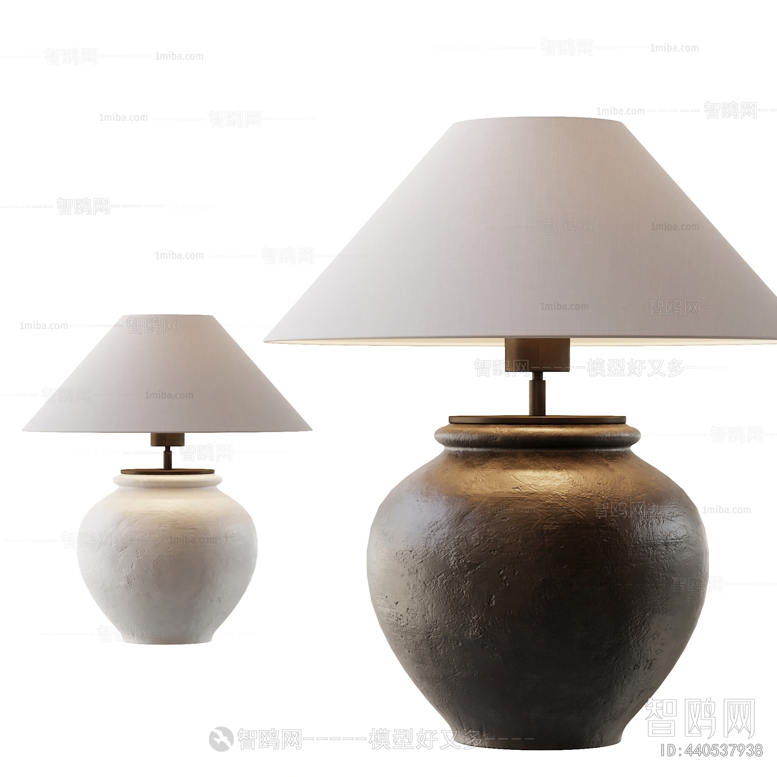 Wabi-sabi Style Table Lamp