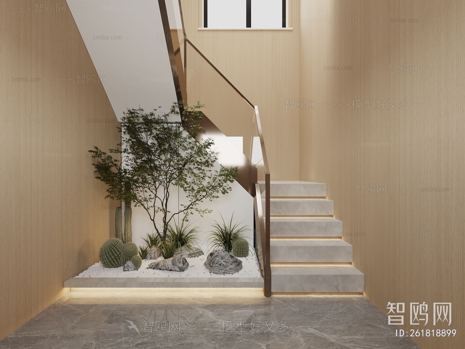 现代楼梯间植物景观