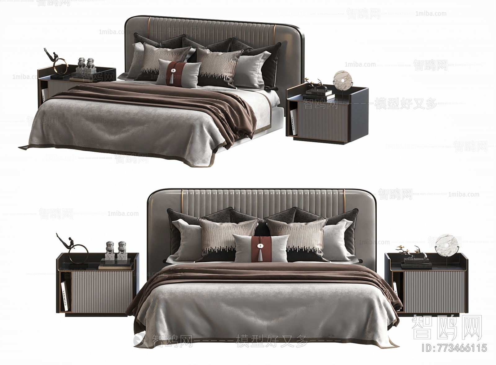 New Chinese Style Double Bed