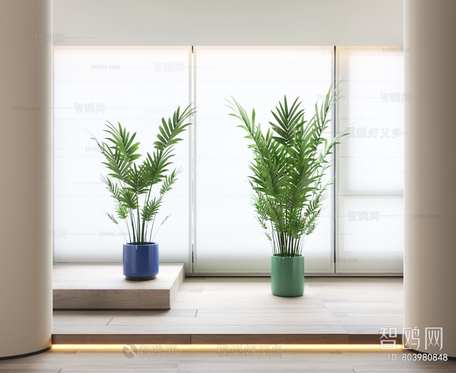 Modern Ground Green Plant Potted Plants