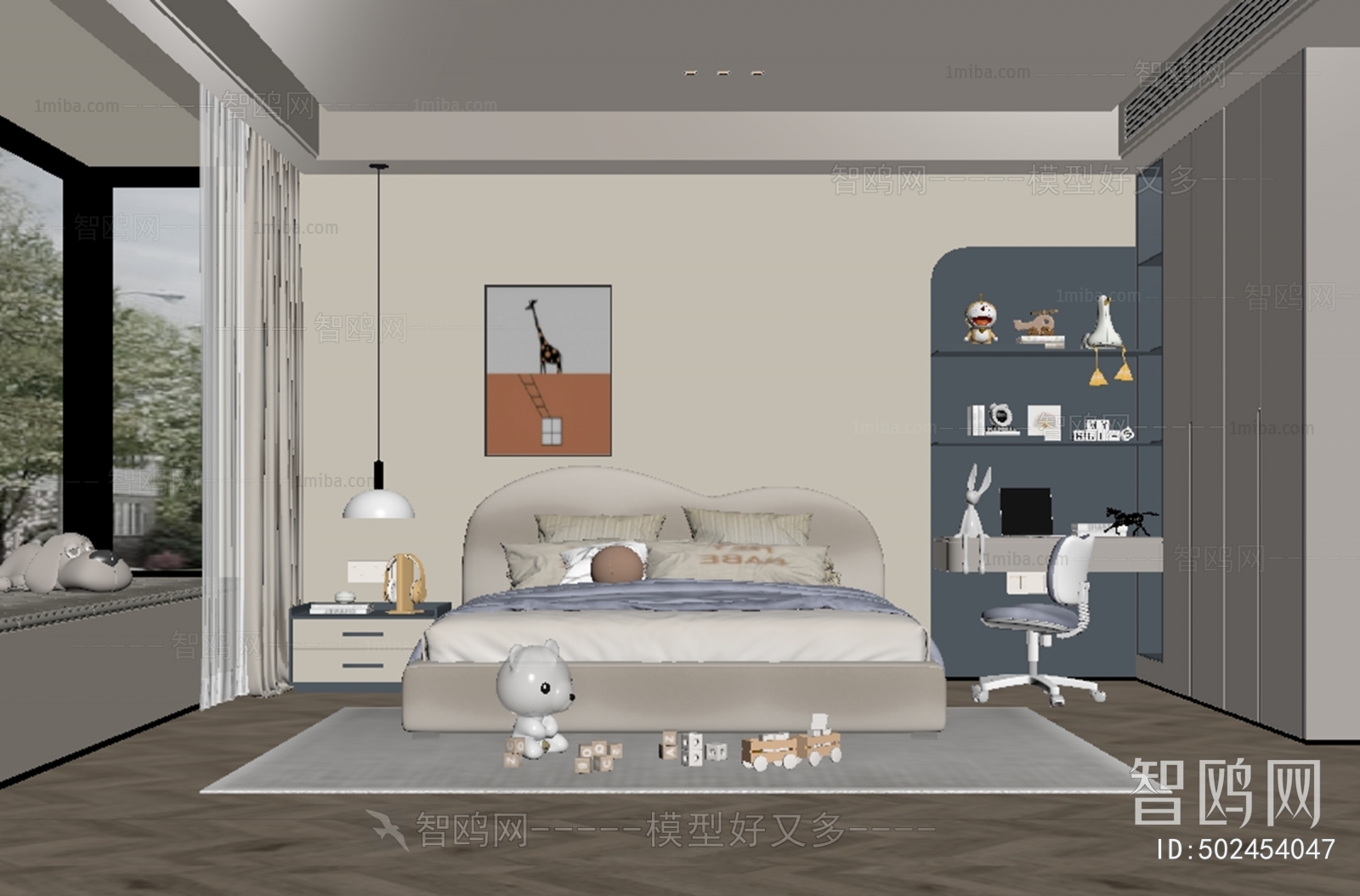 Modern Boy's Room And Son's Room