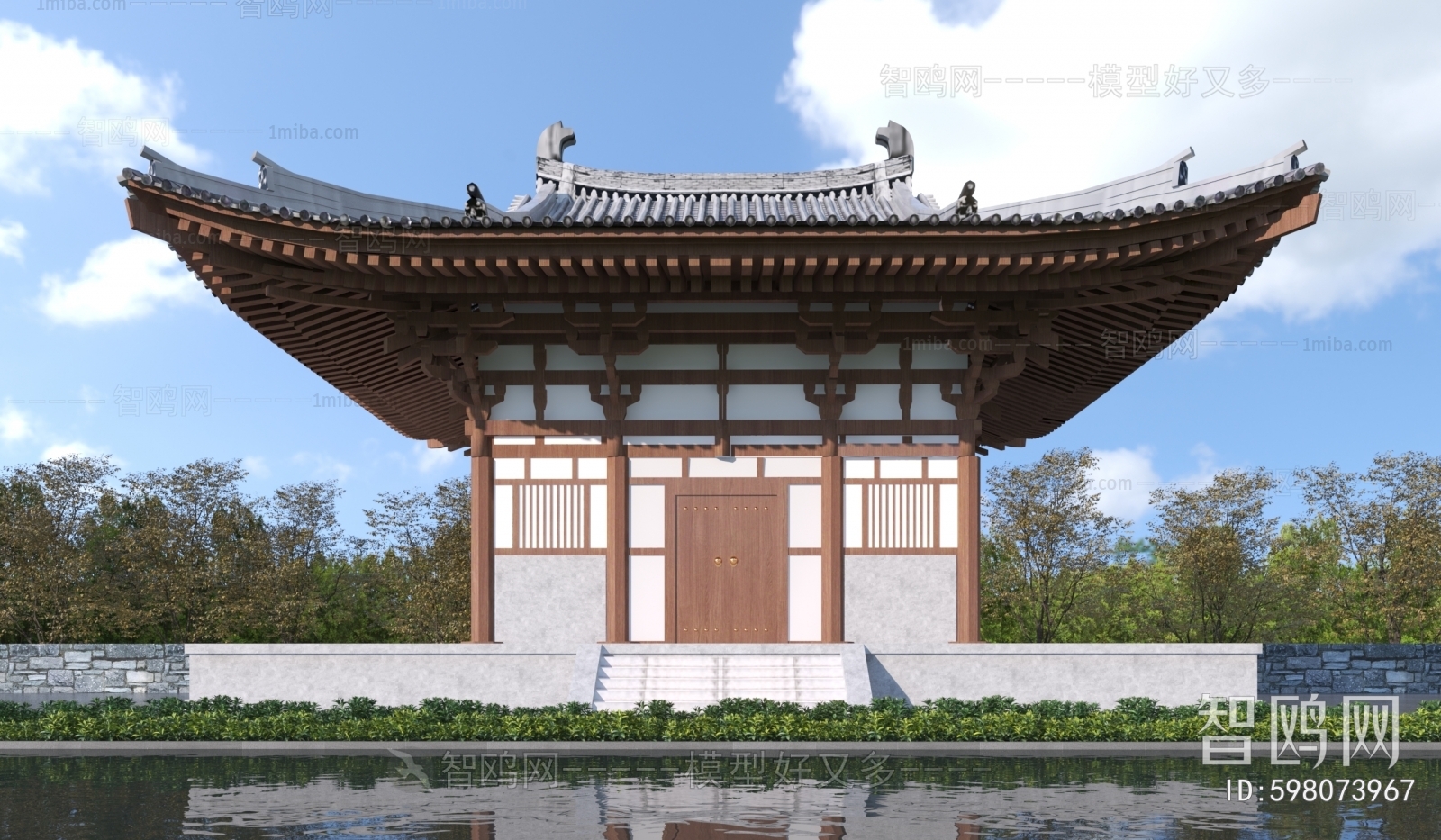 Chinese Style Ancient Architectural Buildings