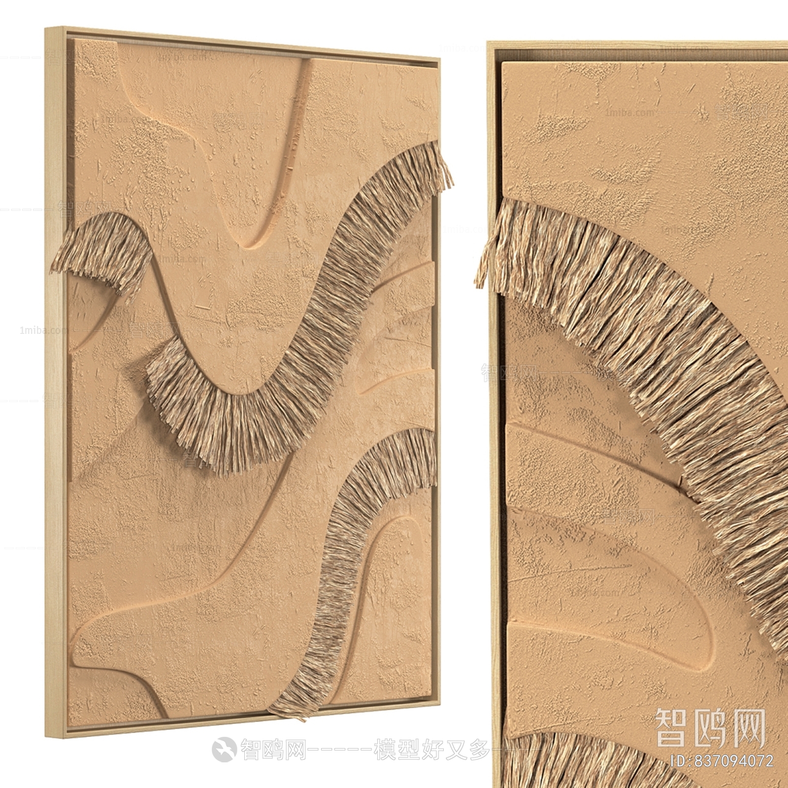 Wabi-sabi Style Three-dimensional Physical Painting