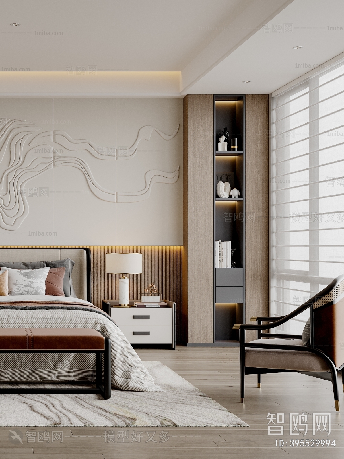 New Chinese Style Bedroom