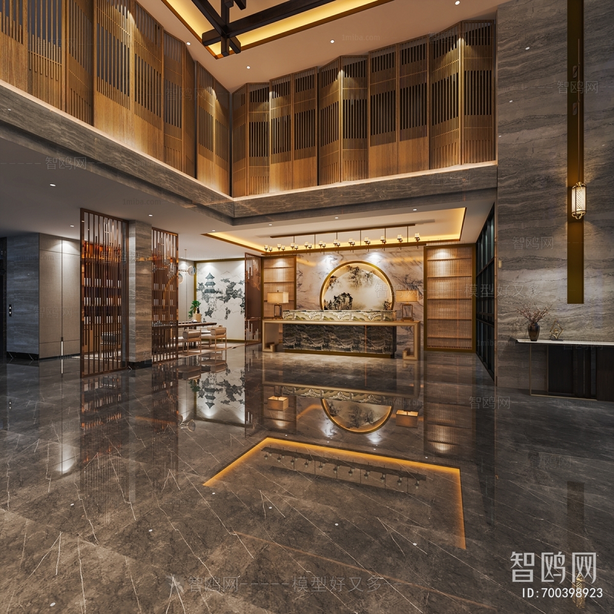 New Chinese Style Lobby Hall