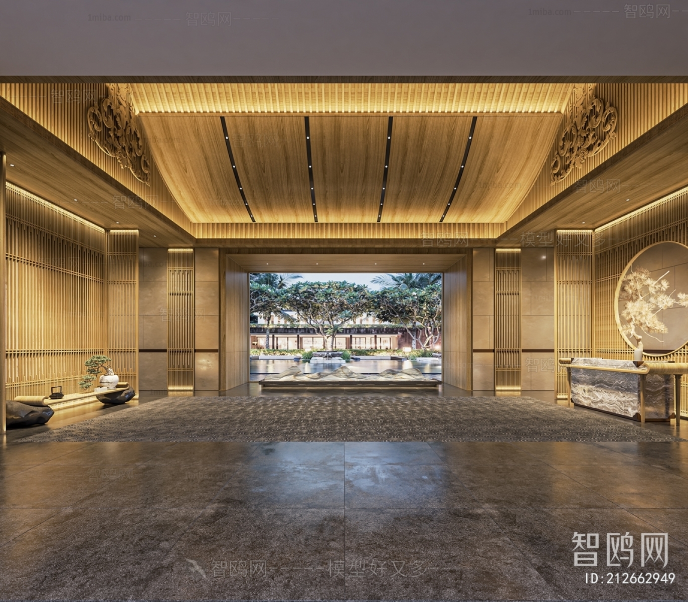 New Chinese Style Lobby Hall