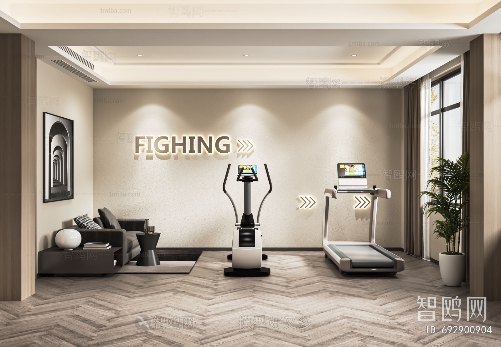 Modern Home Fitness Room