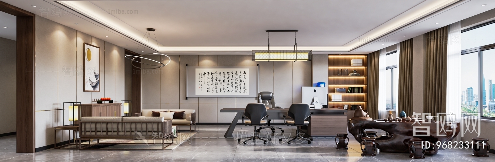 New Chinese Style Manager's Office