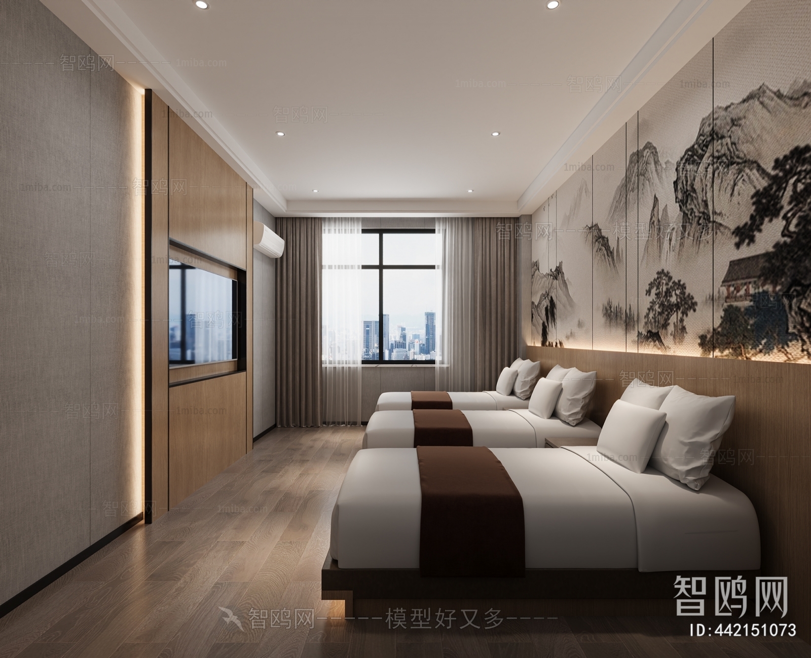 New Chinese Style Guest Room