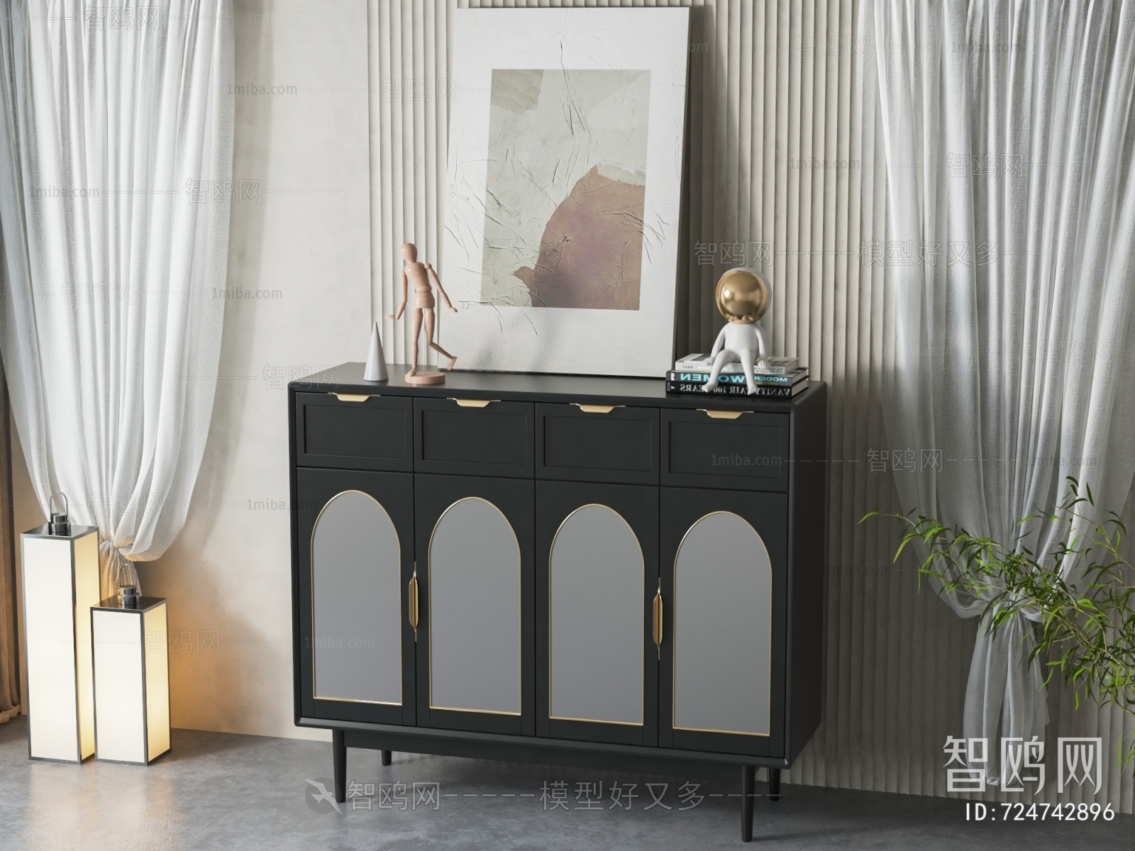 Modern Side Cabinet/Entrance Cabinet