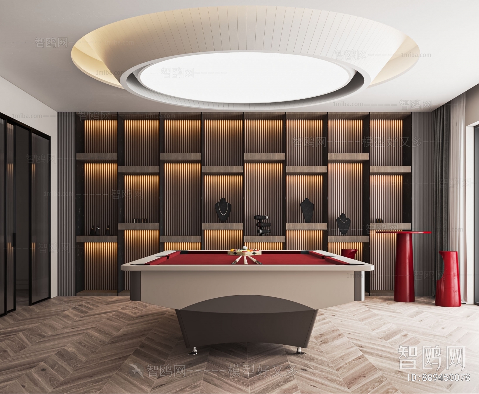 Modern Billiards Room