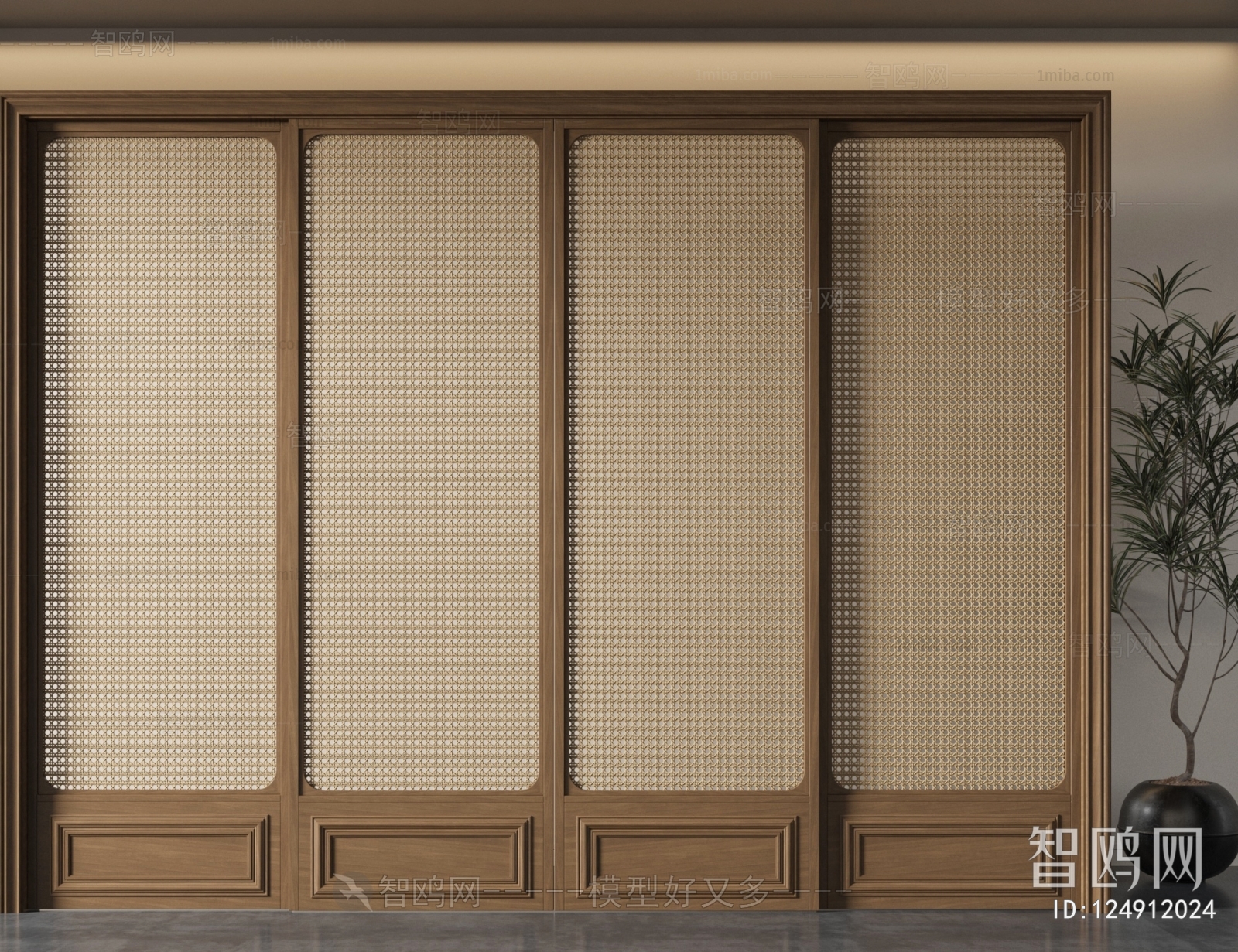 Wabi-sabi Style Sliding Door