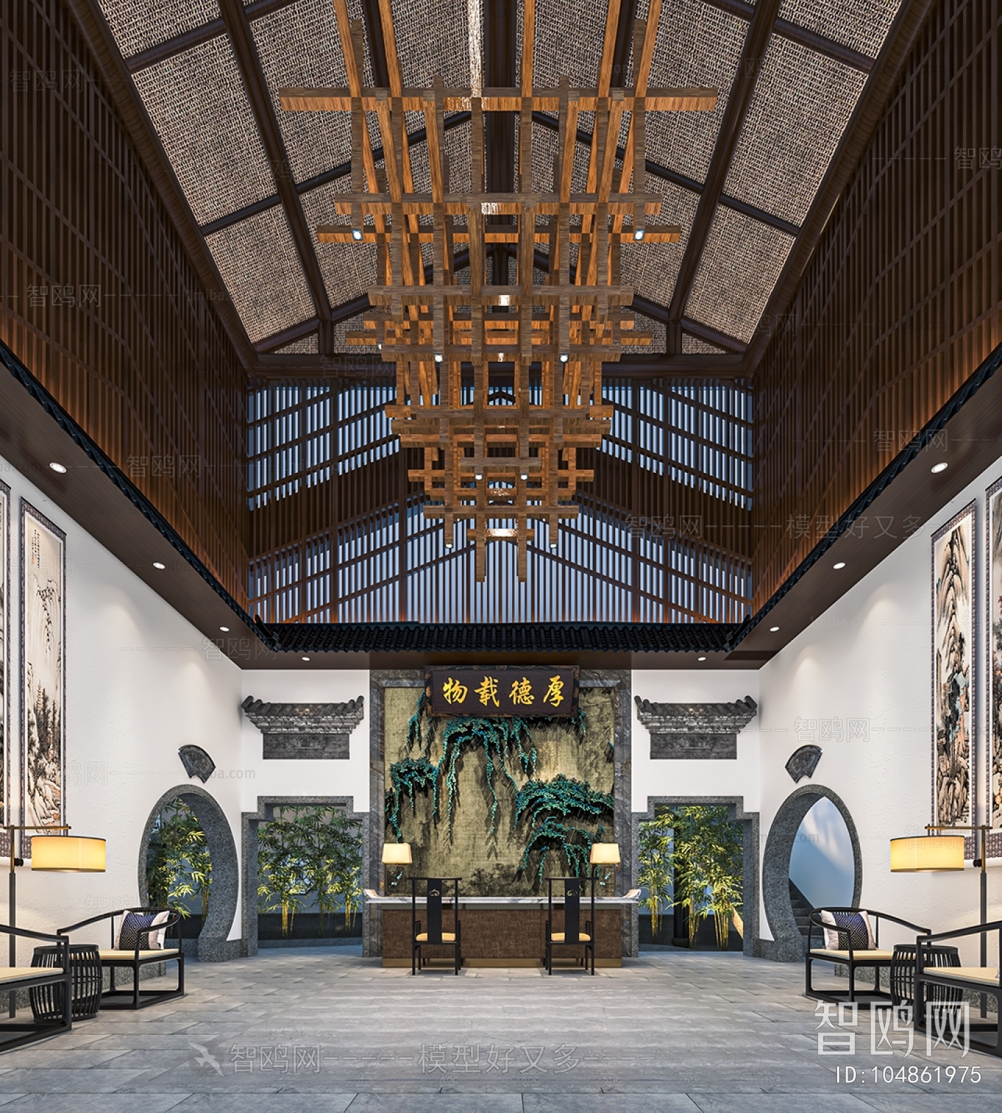 New Chinese Style Lobby Hall