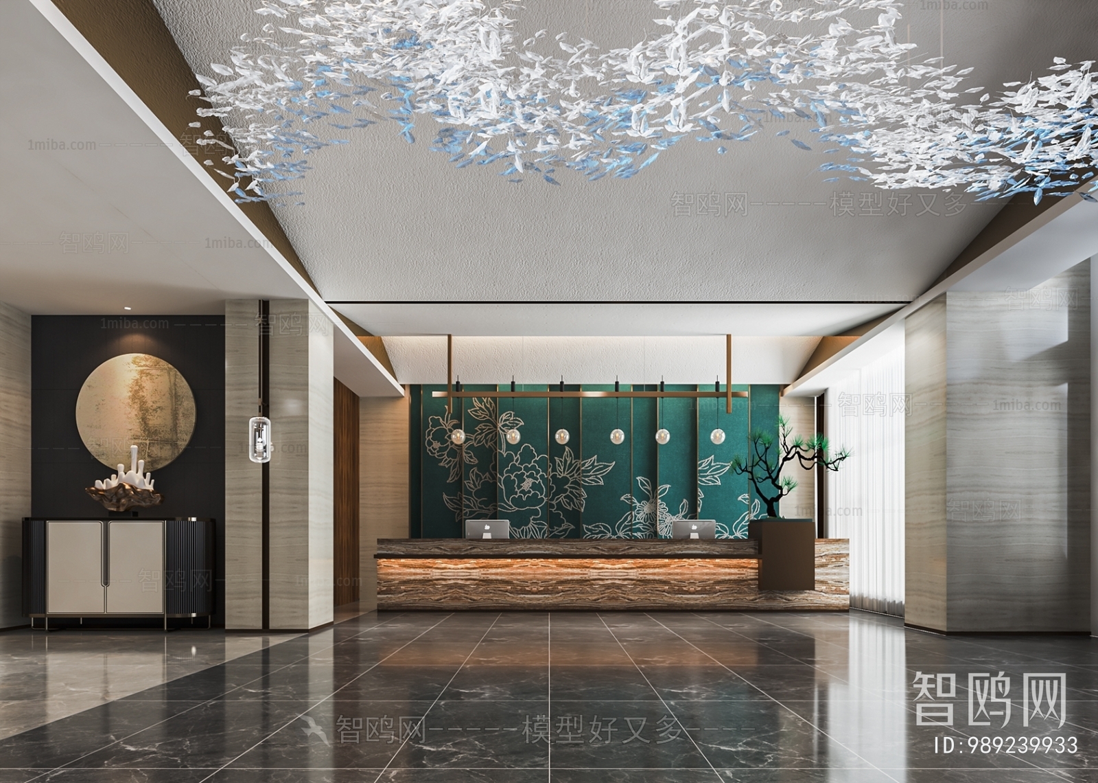 New Chinese Style Lobby Hall