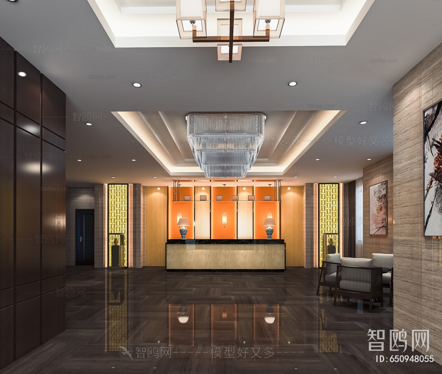 New Chinese Style Lobby Hall