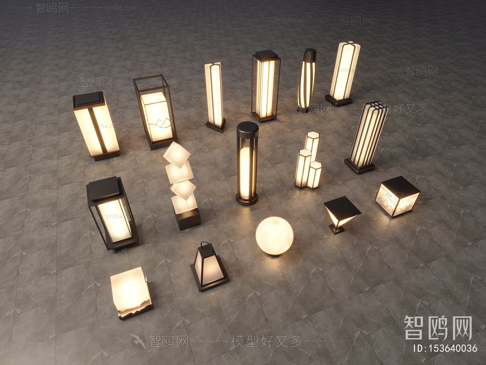 Modern Chinese Style Outdoor Light