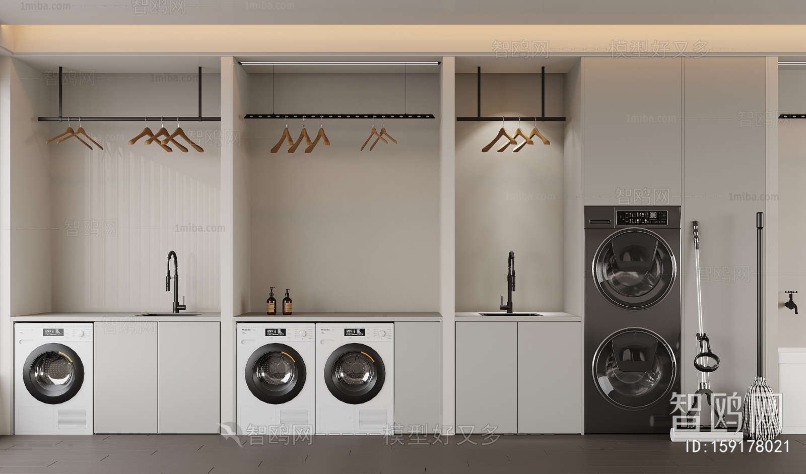 Modern Laundry Cabinet