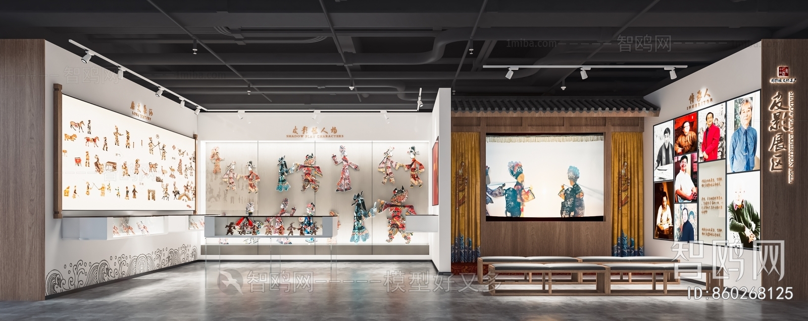 新中式皮影艺术展厅