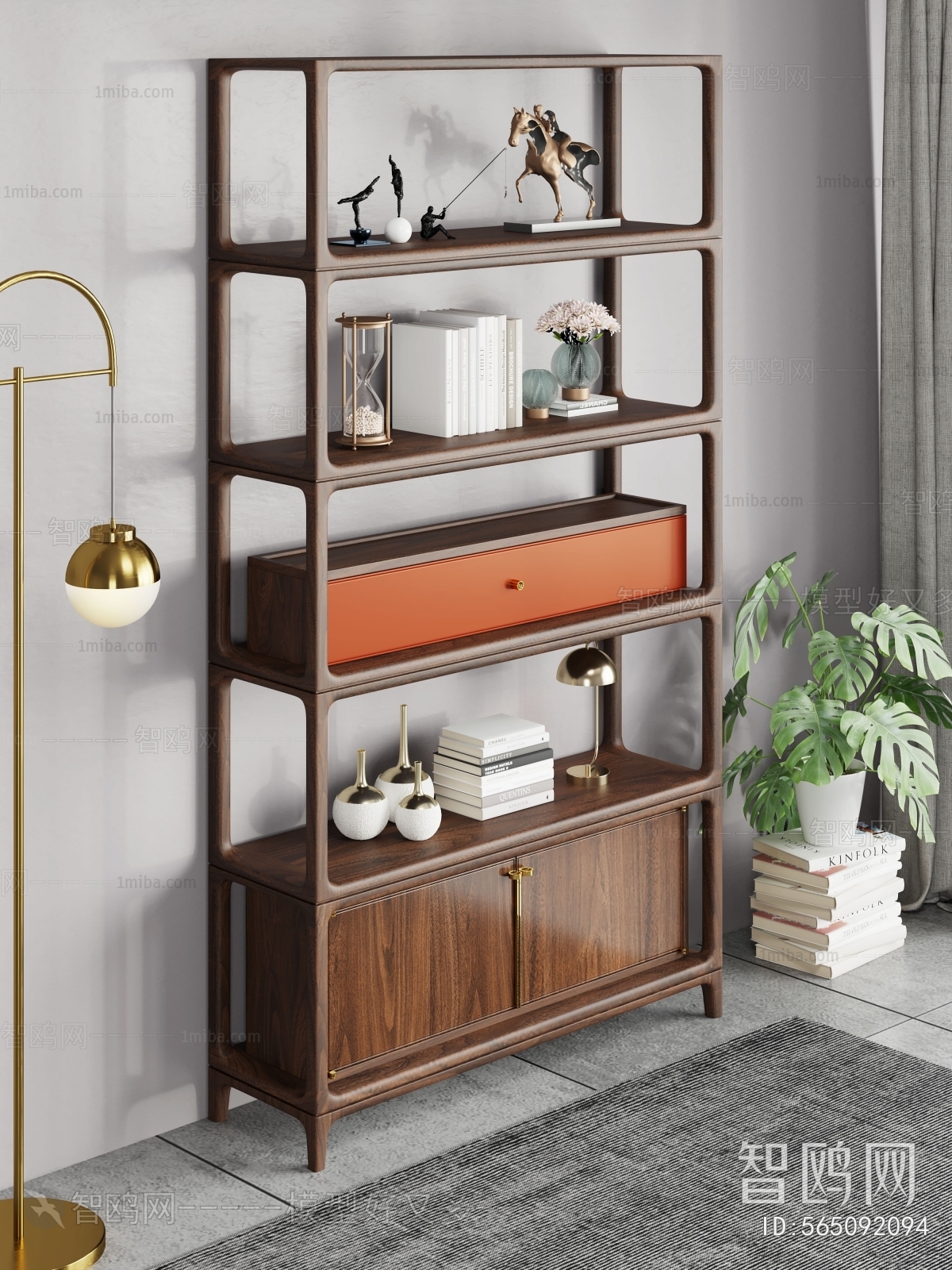 New Chinese Style Bookcase