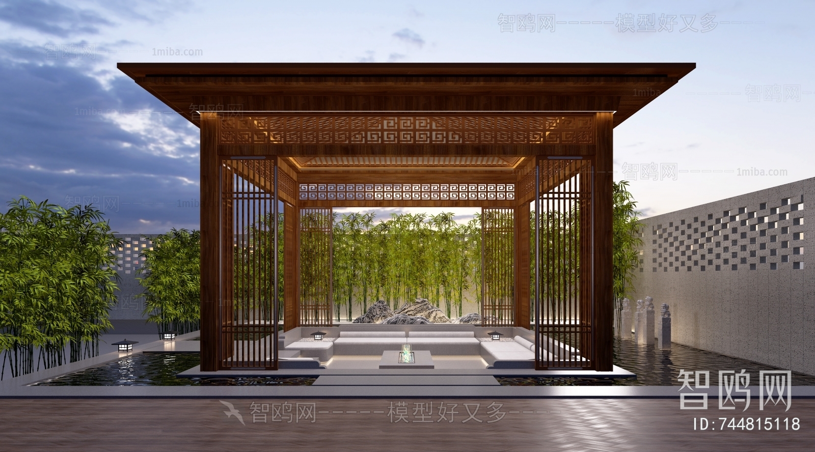 新中式凉亭 庭院景观小品