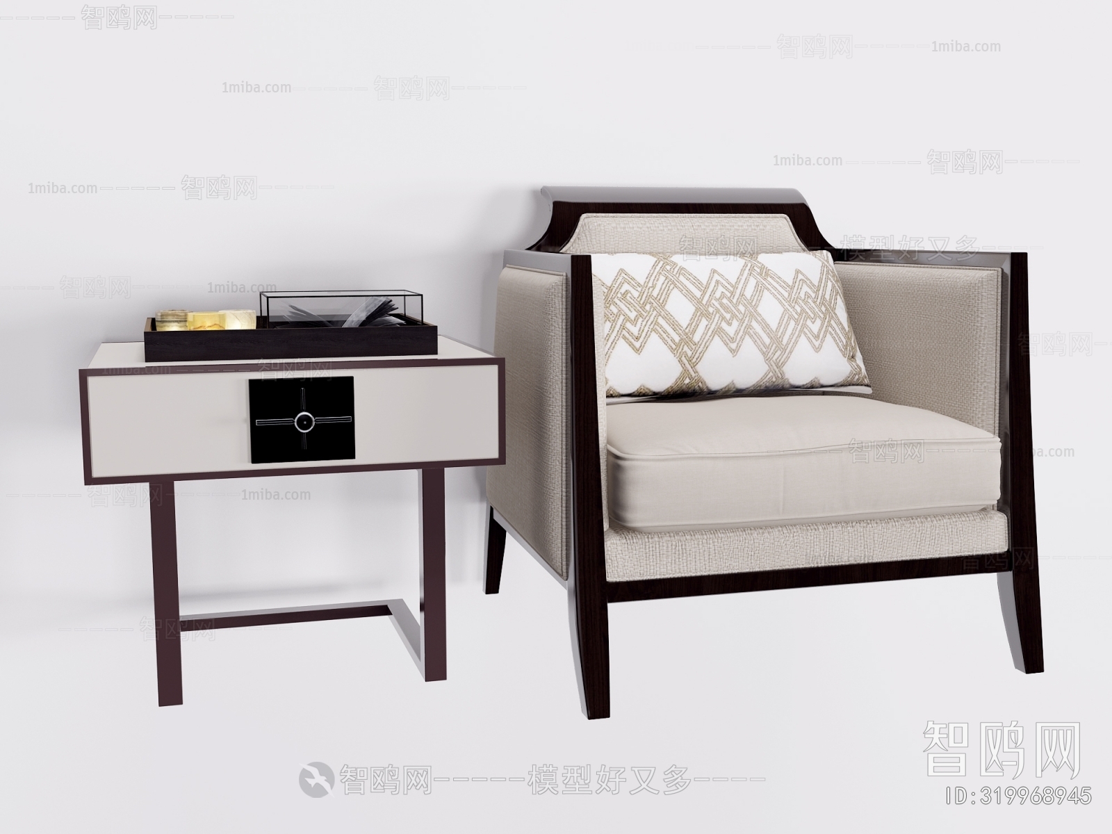 New Chinese Style Lounge Chair