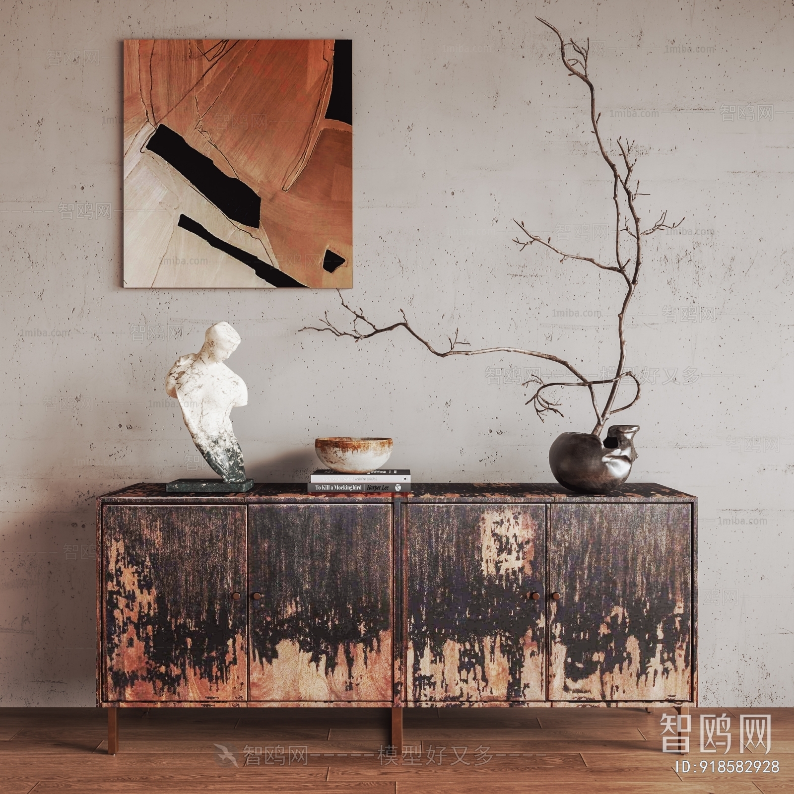 Wabi-sabi Style Side Cabinet/Entrance Cabinet