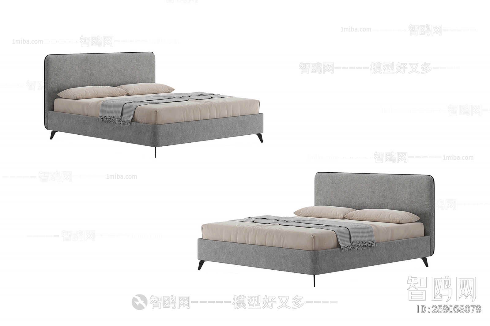 Nordic Style Double Bed