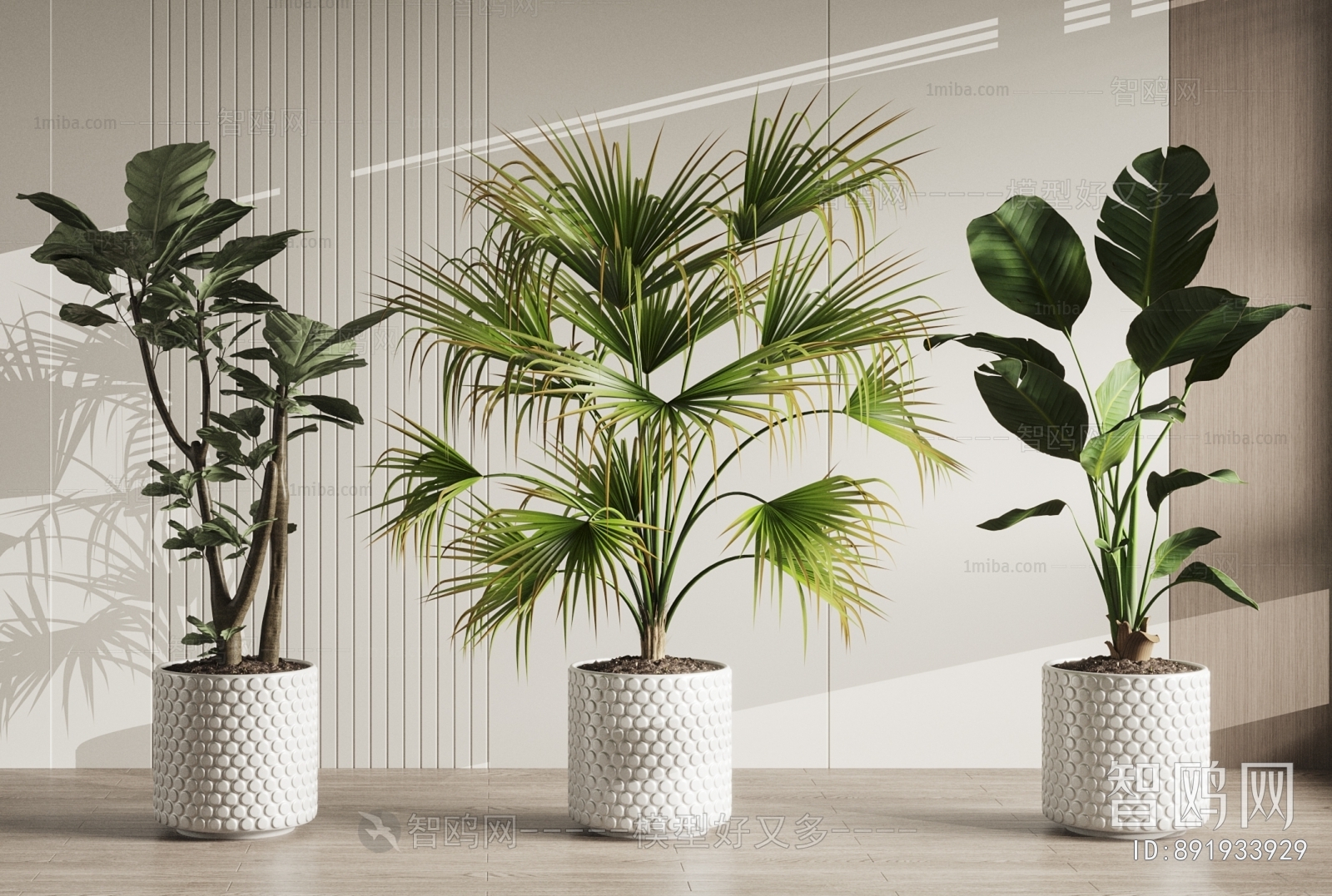 Modern Ground Green Plant Potted Plants