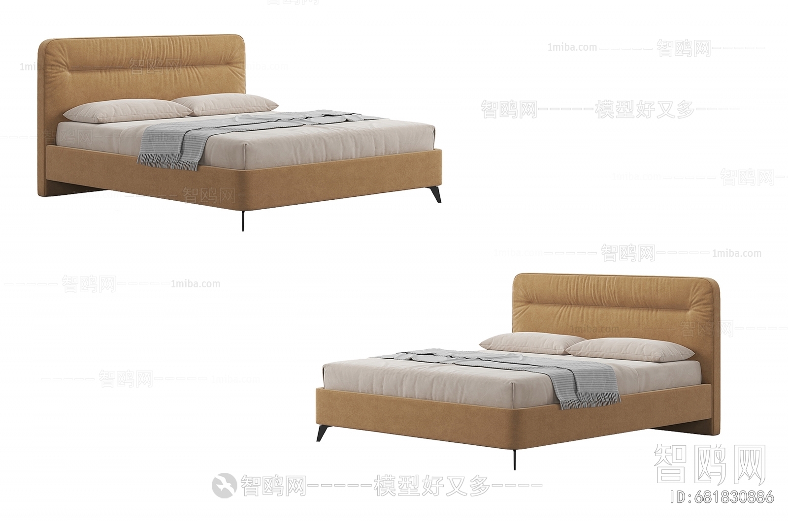 Nordic Style Double Bed