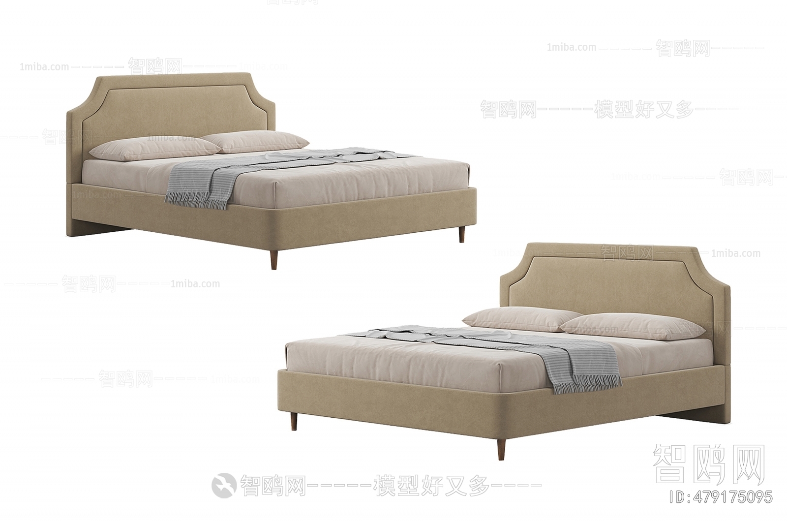 Nordic Style Double Bed