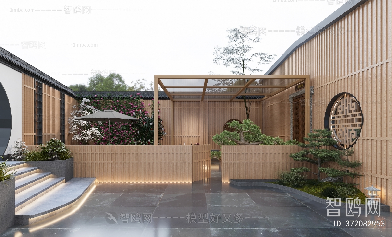 New Chinese Style Courtyard/landscape