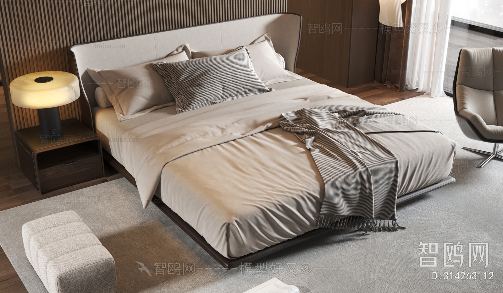 Modern Double Bed