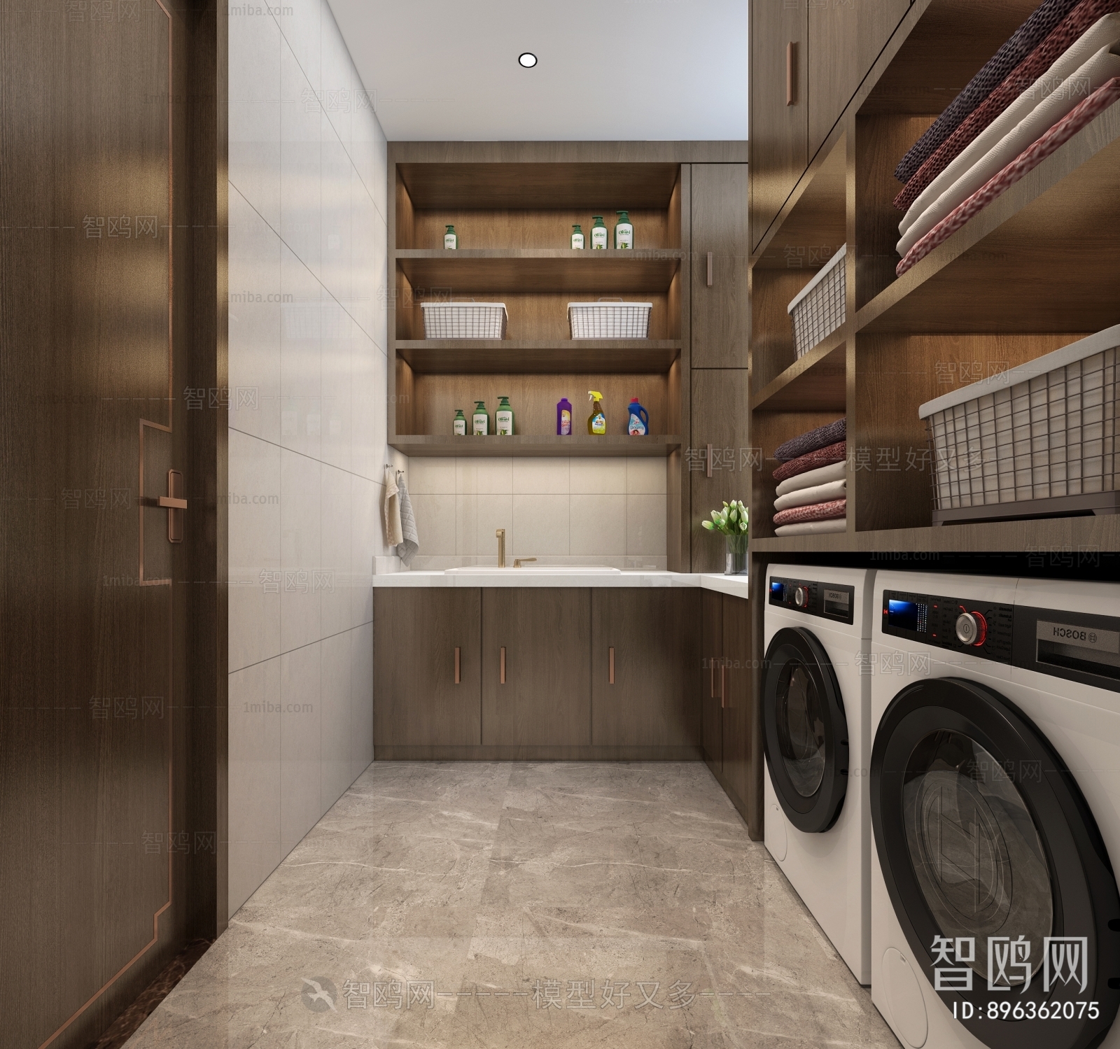 现代新中式洗衣房