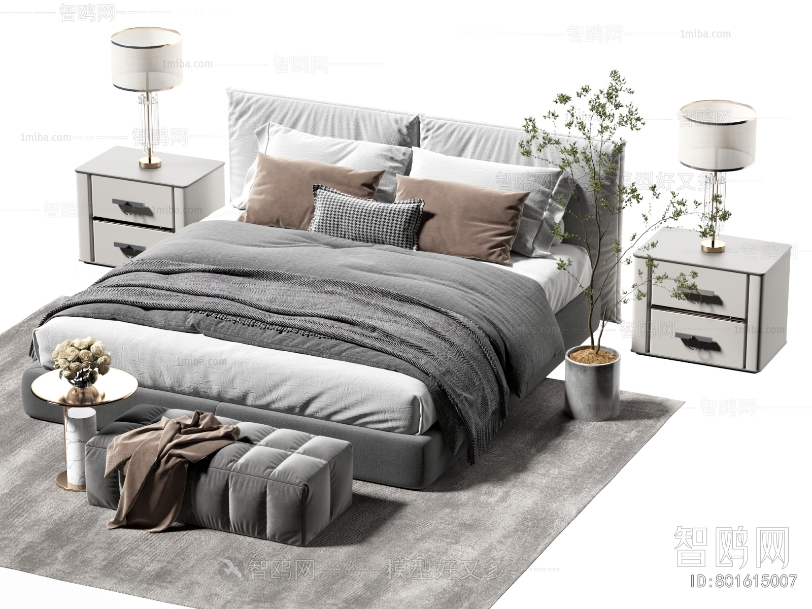 Modern Double Bed