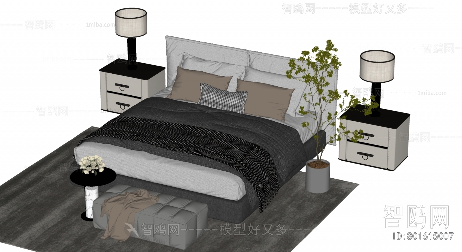 Modern Double Bed