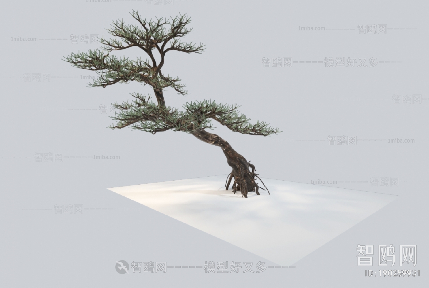 新中式松树3D模型下载
