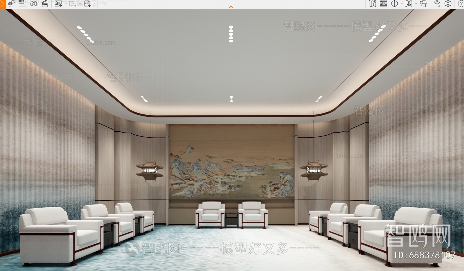New Chinese Style Reception Area