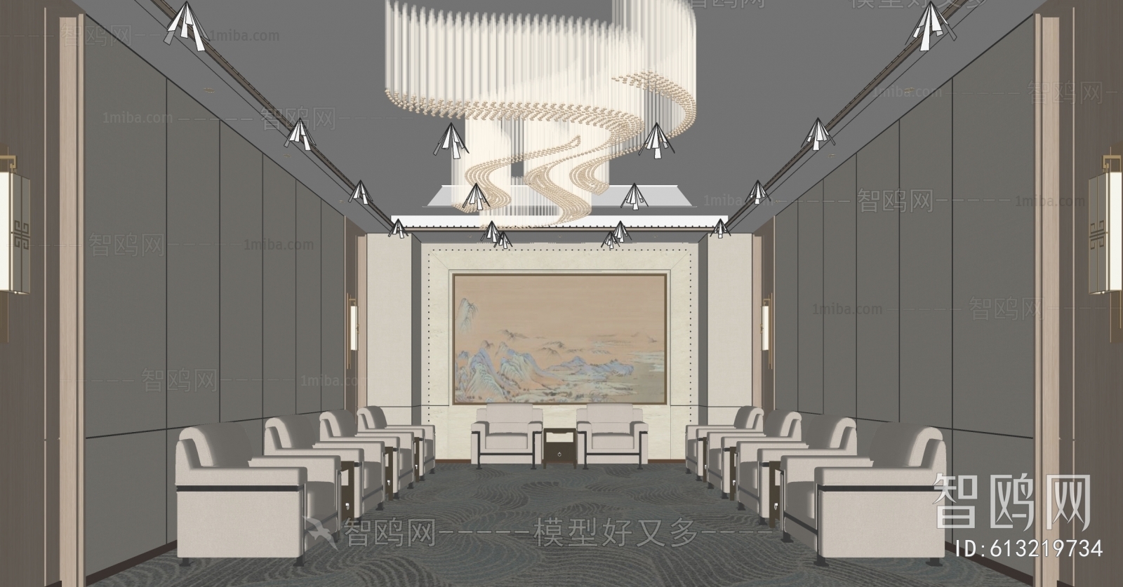 New Chinese Style Reception Area