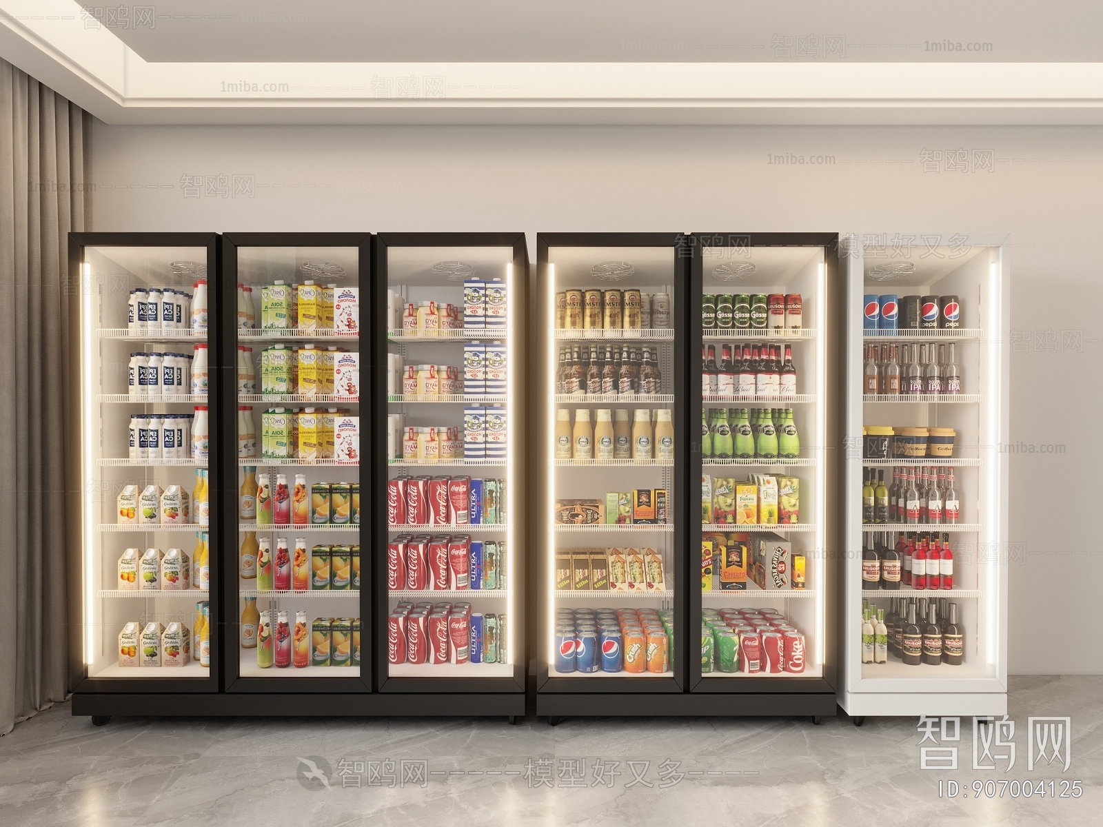 现代冰箱冰柜 饮料