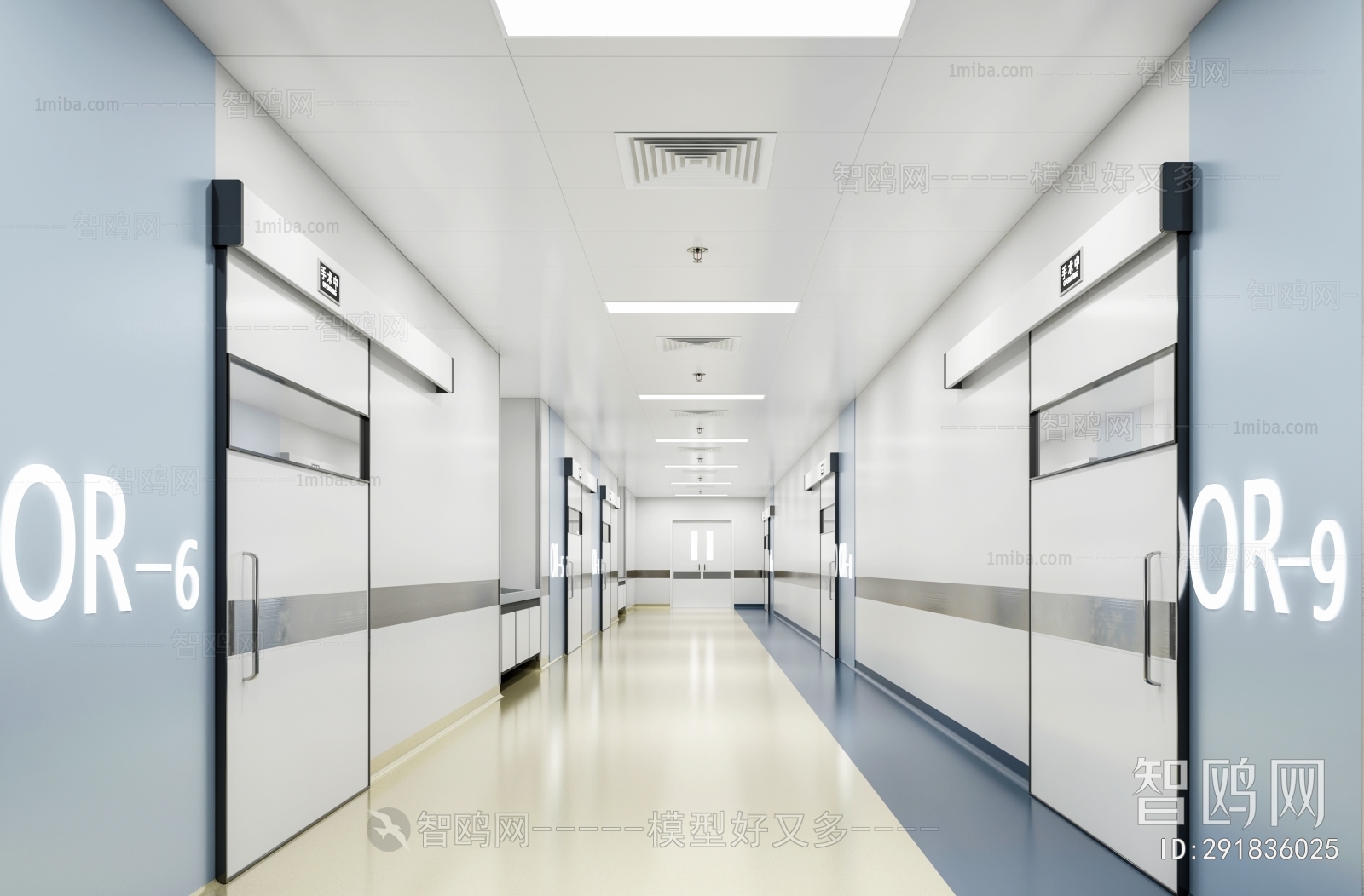 现代医院走廊