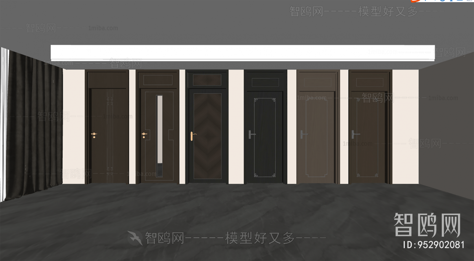 New Chinese Style Single Door