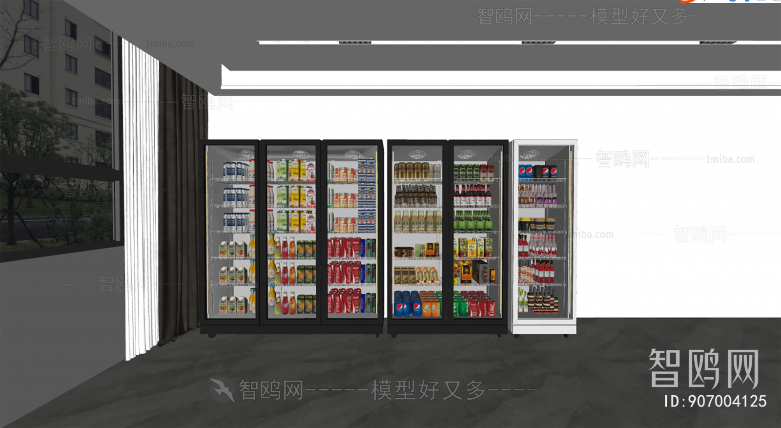 现代冰箱冰柜 饮料